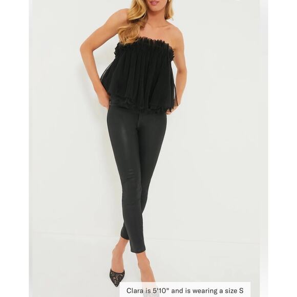 TUCKERNUCK Hyacinth House Black Tulle Willa Top NWT Size Medium - Picture 2 of 9